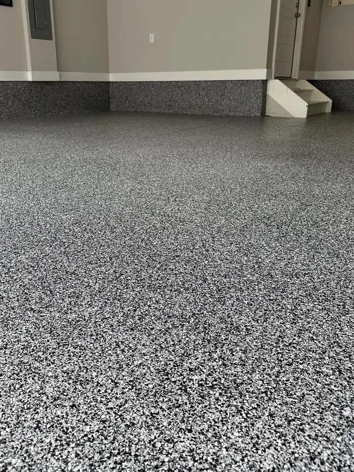Decorative Epoxy Flake floor by 210 Epoxy Pros